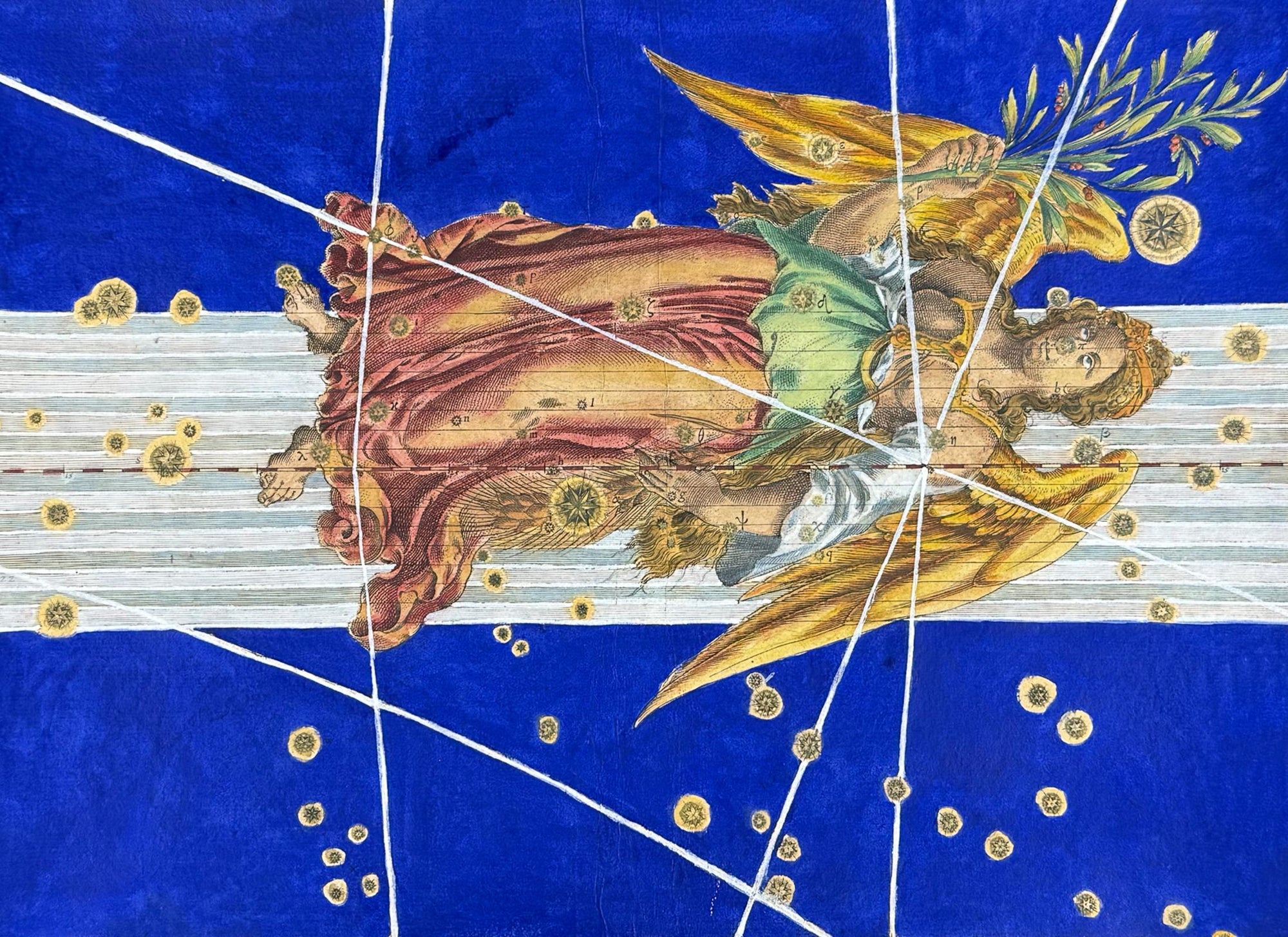 Bayer — Virgo Constellation c.1603 (Hand-Colored & Gilt)