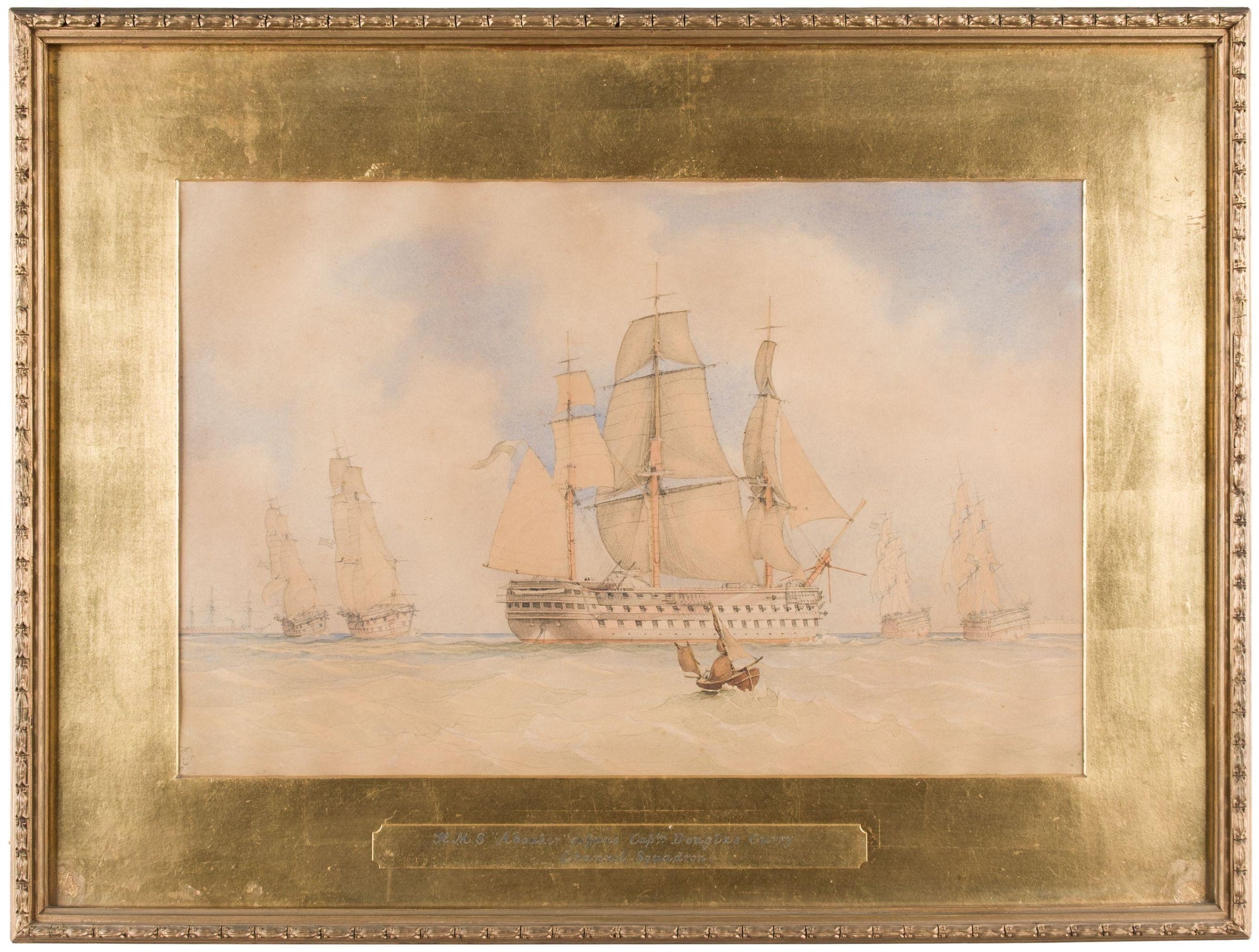 Curry — Three Naval Watercolours c.1900