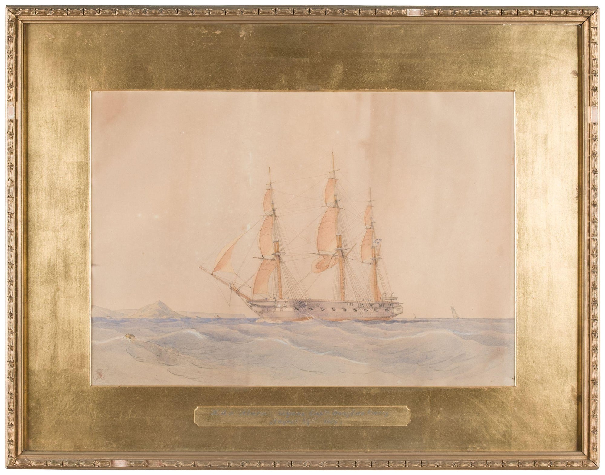 Curry — Three Naval Watercolours c.1900