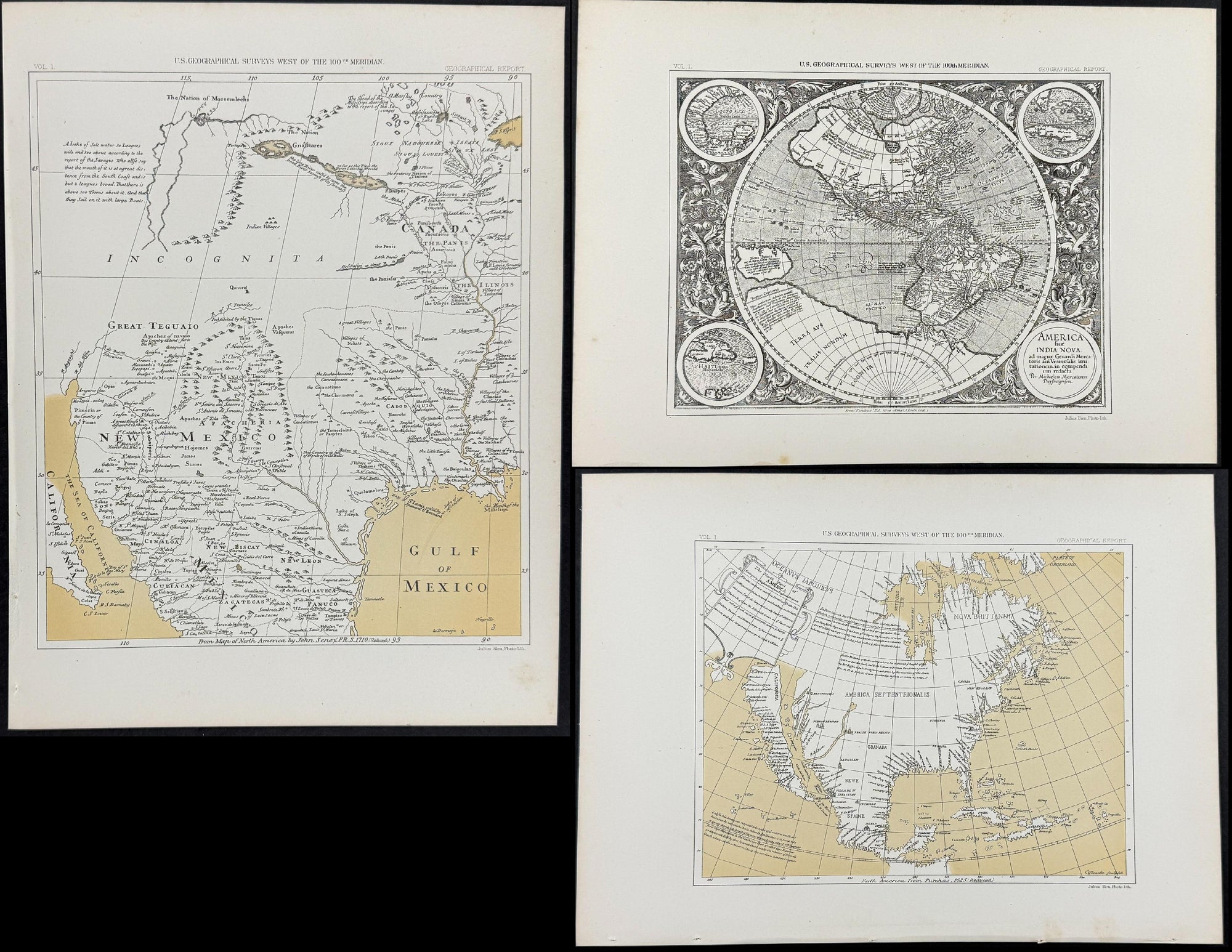 Emory — Four Maps of America c.1857