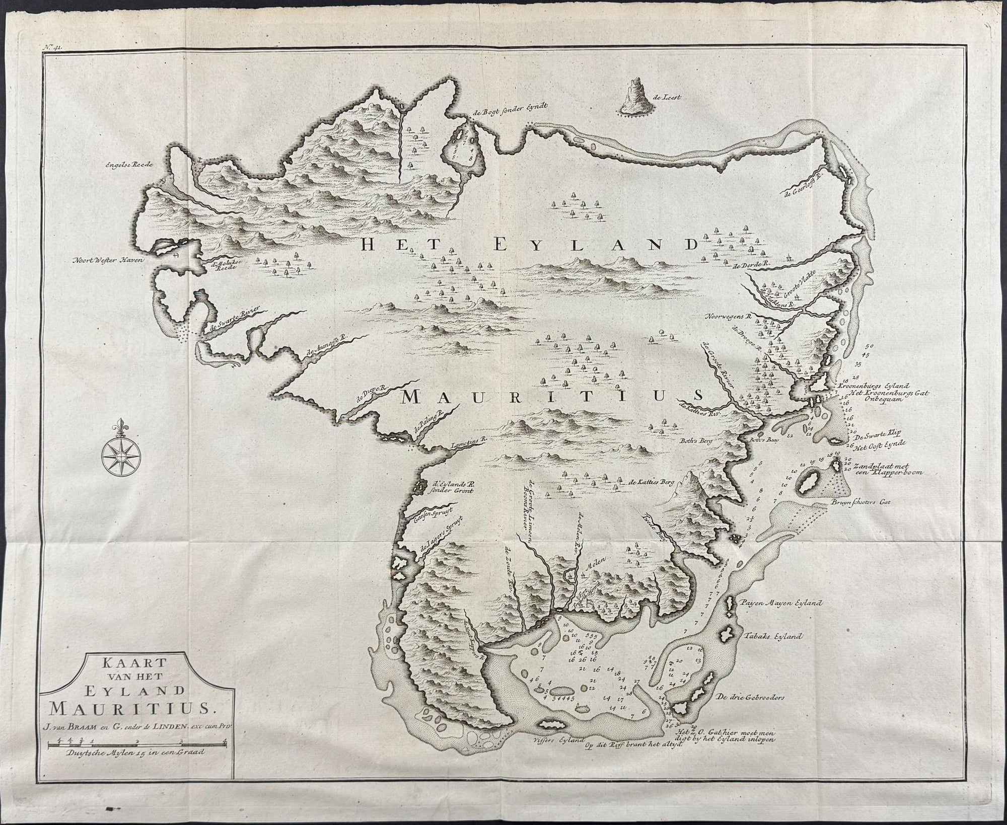 Valentijn — Mauritius Map c.1726 — main view